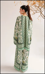 Yaaqot Stitched 2 Piece Lawn Collection-Greeny Dgn # 09