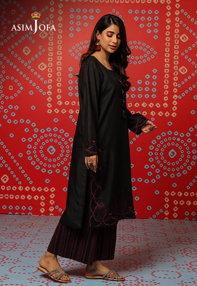 Asim Jofa Tara Sitara Ajtm-05 - 2 Pcs Embroidered Raw Silk 2 Pcs