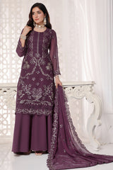 Myra By Soghat Stitched 3 Piece Luxury Emb Chiffon Collection'2025-Myra-08-Purple