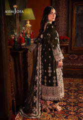 Asim Jofa Makhmal - Wedding Velvet Ajmm-05 Embroidered Velvet 3 Pcs