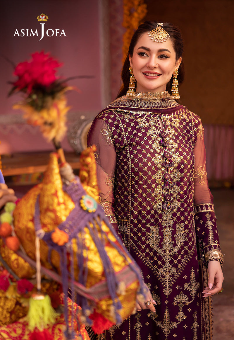 Asim Jofa Dastaan Ajda-03 Embroidered Chiffon 3 Pcs
