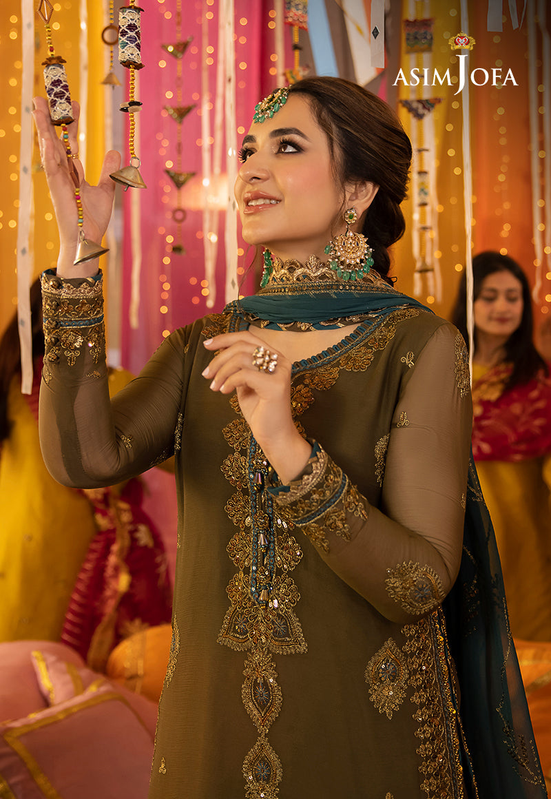 Asim Jofa Dastaan Ajda-16 Embroidered Chiffon 3 Pcs
