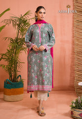 Asim Jofa Gul Rung Pret Collection Ajgr-07 Printed Cotton Silk 2 Pcs