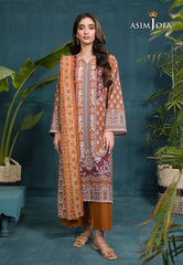 Asim Jofa Gul Rung Pret Collection Ajgr-14 Printed Swiss Lawn 3 Pcs