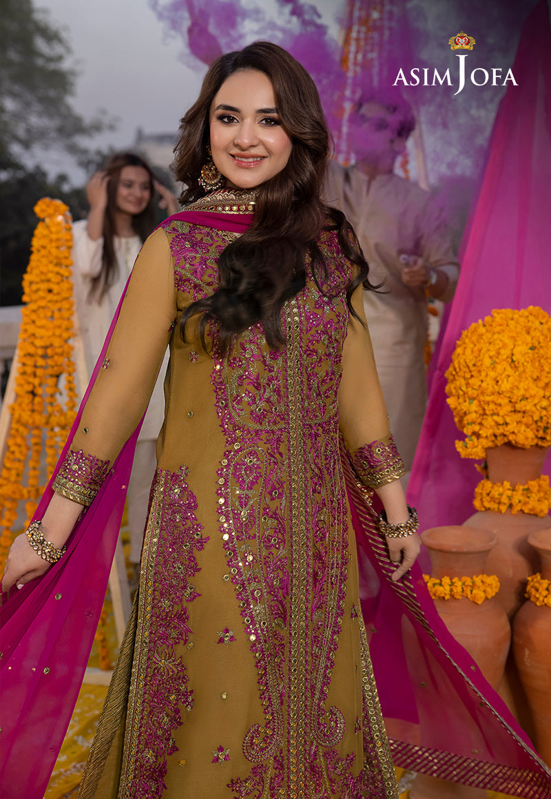 Asim Jofa Dastaan Ajda-22 Embroidered Chiffon 3 Pcs