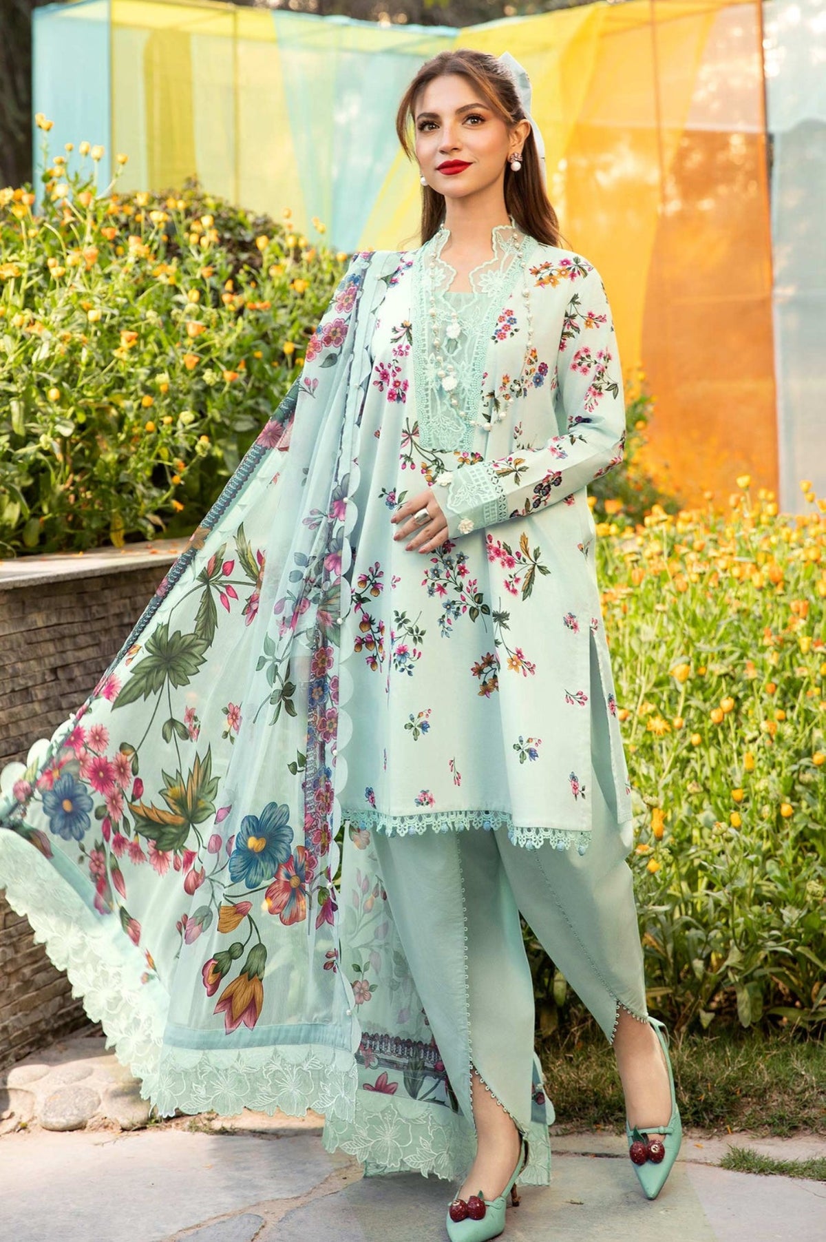 M.Basics By Maria B Unstitched 3 Piece Lawn Vol-01 Collection-09-B