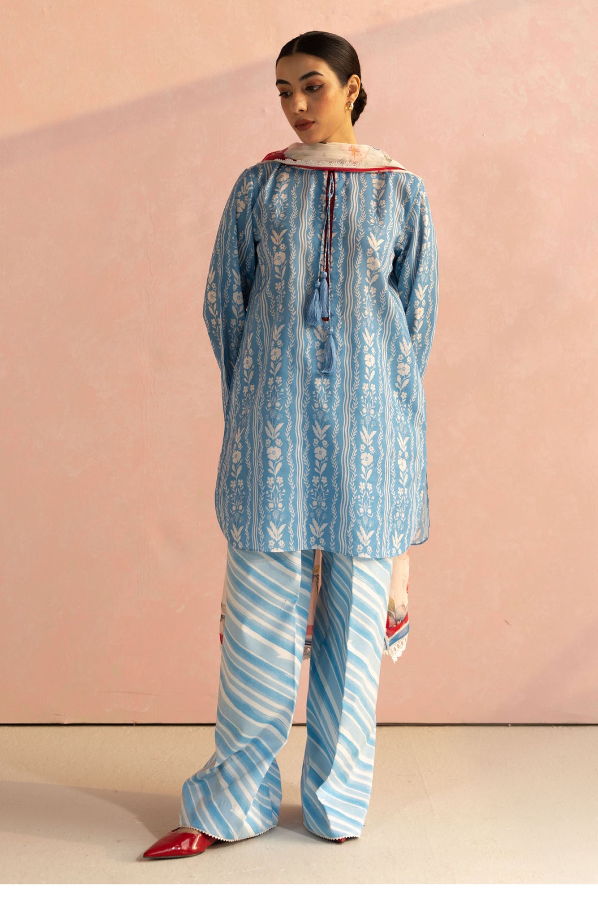 Coco Prints by Zara Shah Jahan Unstitched 3 Piece Lawn Collection-09-B-Ruby