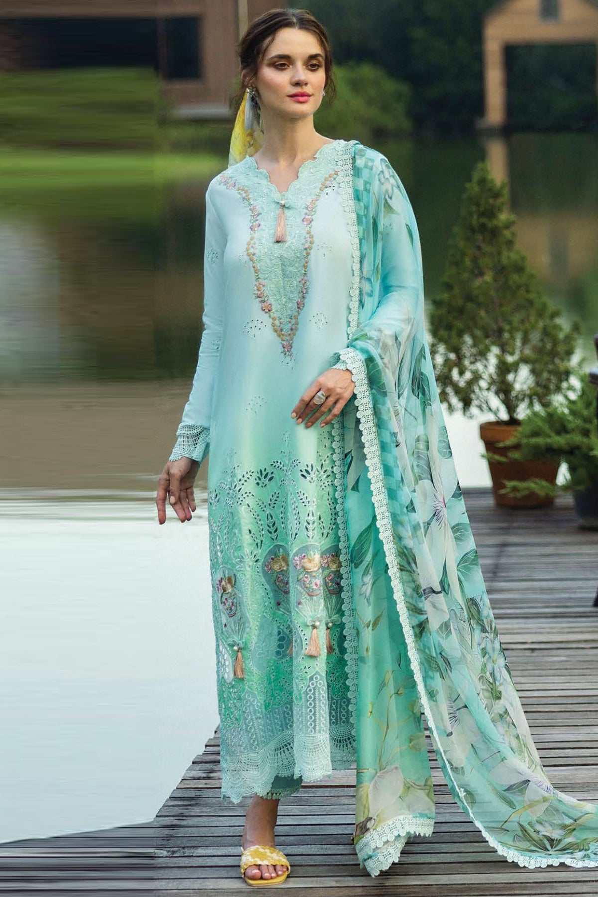 Solace Ombré By Mushq Unstitched 3 Piece Emb Chikankari Collection'2025-09-Famiglia