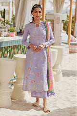 Wes By Farah Talib Aziz Unstitched 3 Piece Luxury Summer Collection-09-Liliana Lavender