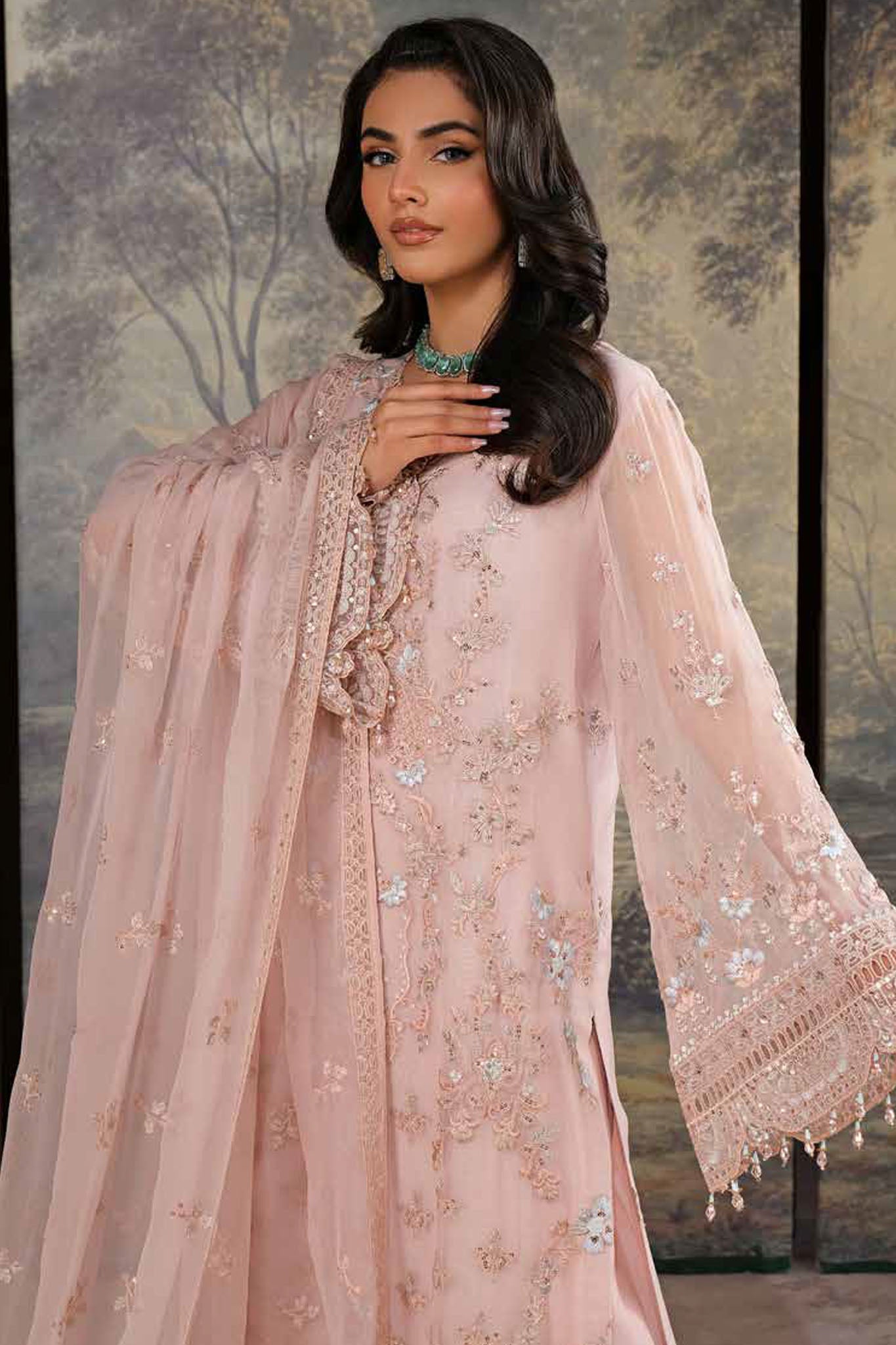 Lamisah Zebaish by Lavish Unstitched 3 Piece Luxury Chiffon Collection'2024-09-Linen