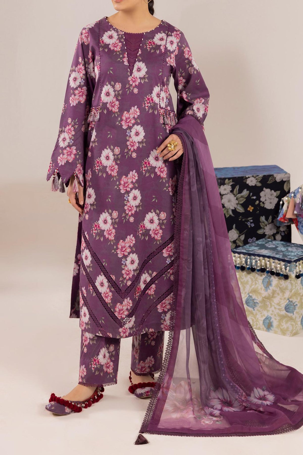 Sheen by Alizeh Unstitched 3 Piece Prints Lawn Collection'2024-09-Tulipa