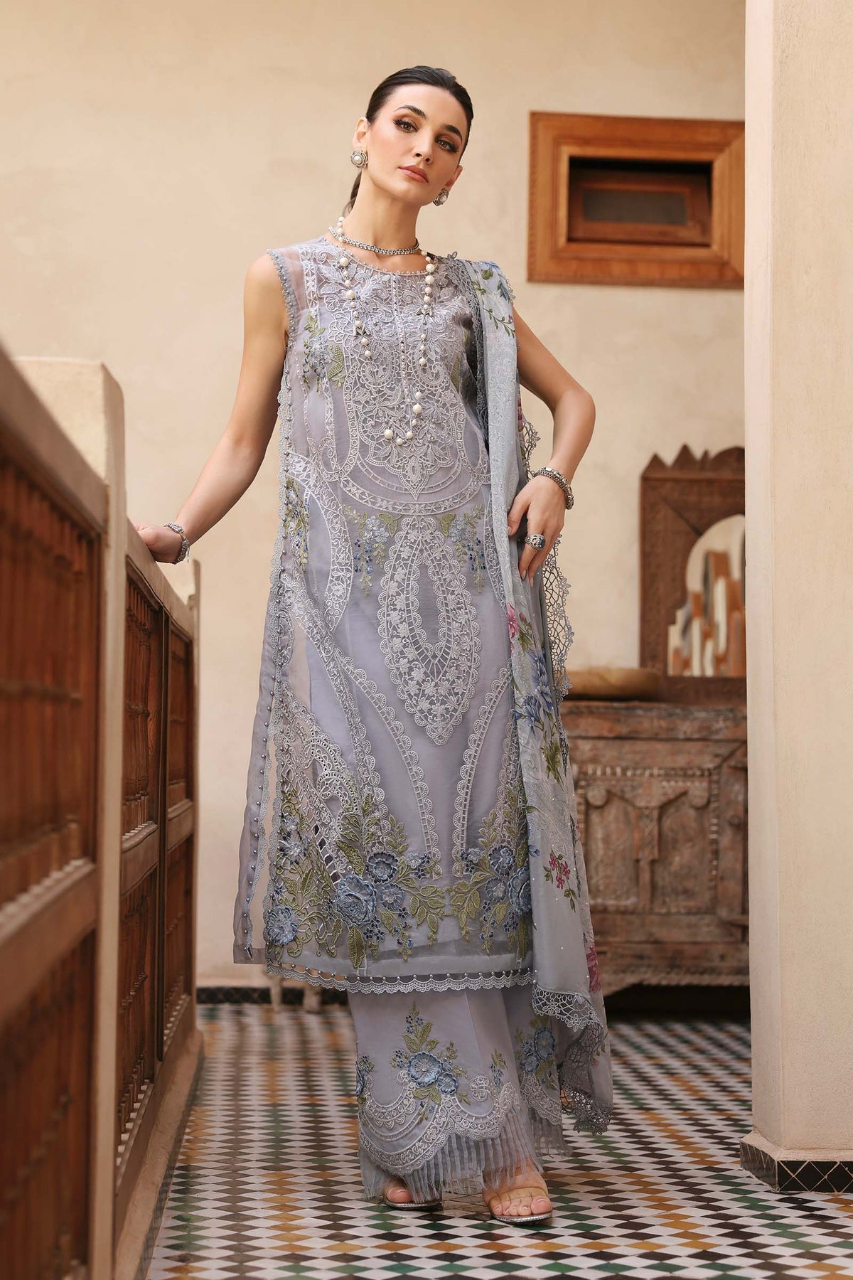 Voyage A'Luxe By Maria B Unstitched 3 Piece Lawn Collection'2025-ML-2509-B