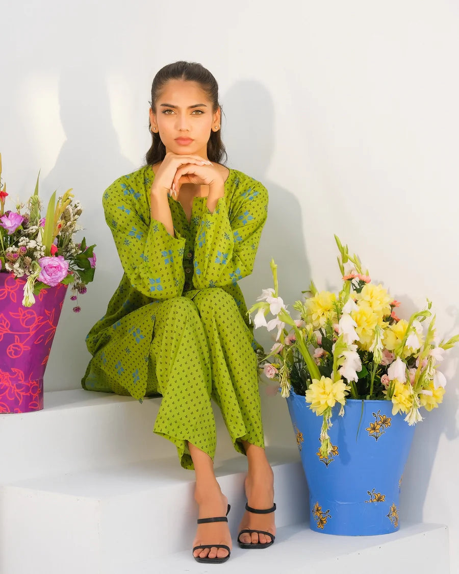 Dhaga Stitched 2 Piece Lawn Collection'2025-Matching separate 009