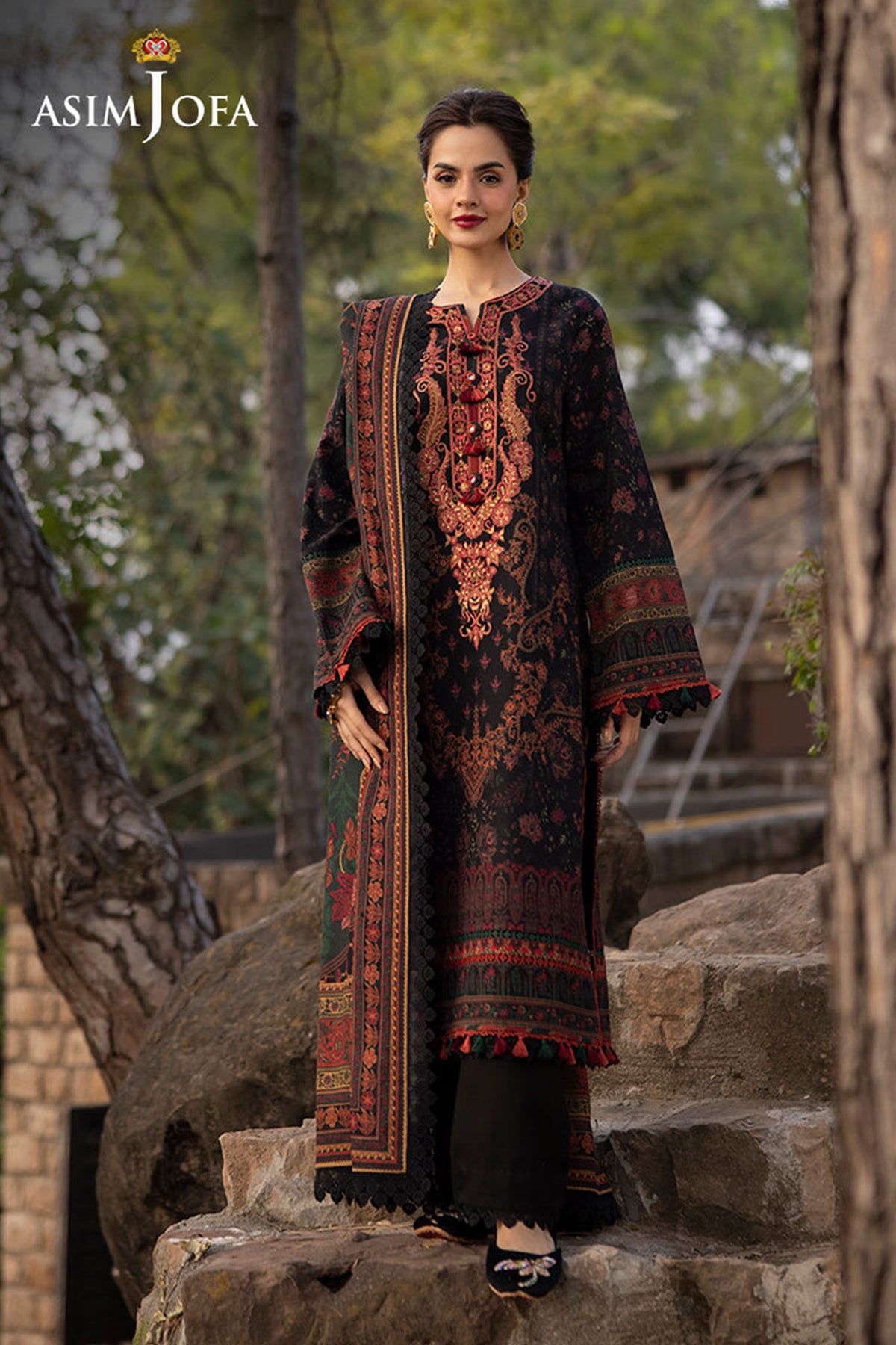 Asim Jofa Unstitched 3 Piece Winter Collection'2024-AJUW-09