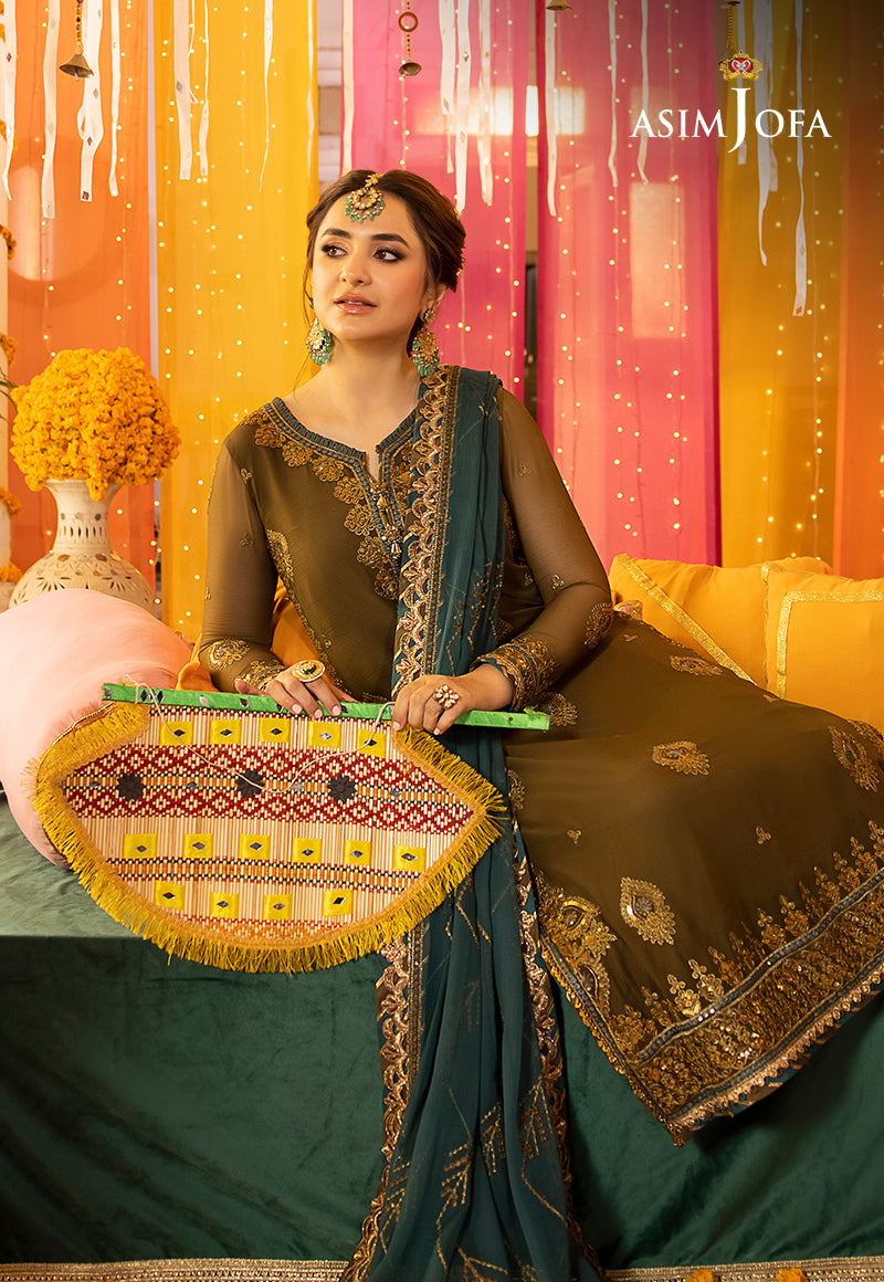 Asim Jofa Dastaan Ajda-16 Embroidered Chiffon 3 Pcs