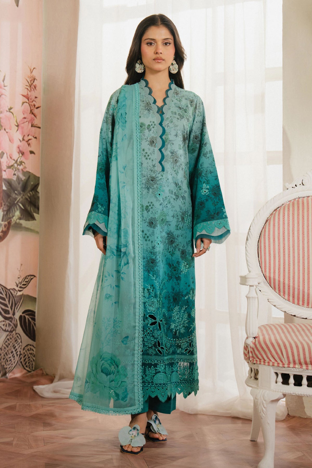 Armelia by Ayzel Unstitched 3 Piece Printed Lawn Collection-AL-V1-09-Esmera