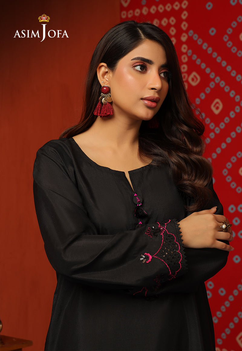Asim Jofa Tara Sitara Ajtm-05 - 2 Pcs Embroidered Raw Silk 2 Pcs