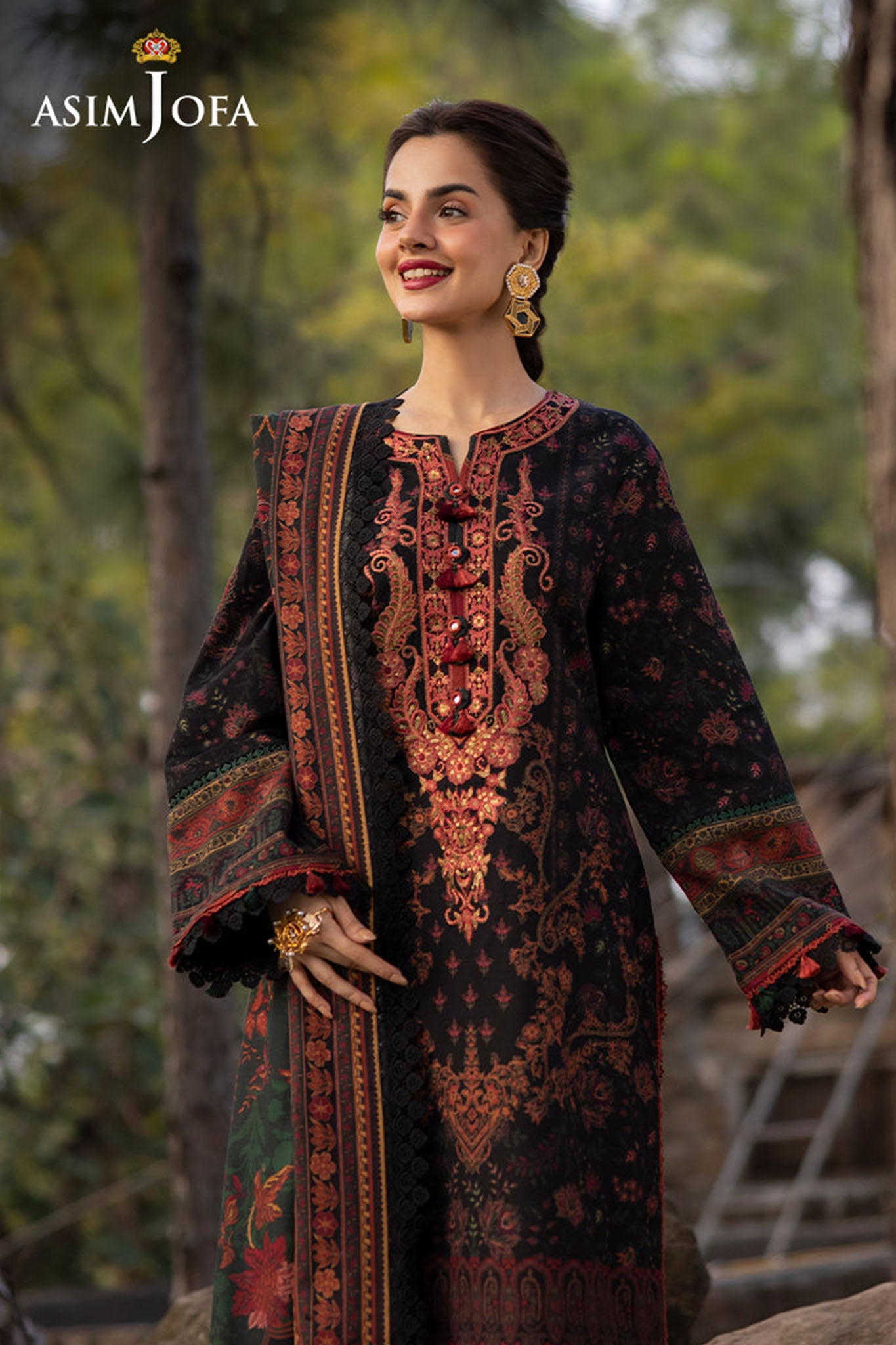 Asim Jofa Unstitched 3 Piece Winter Collection'2024-AJUW-09