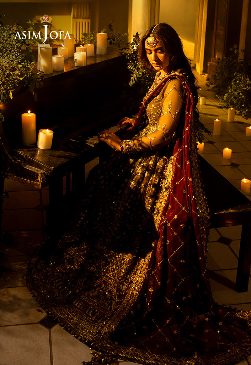 Asim Jofa Khwab-e-Naubahar Ajnb-11 Embroidered Chiffon 3 Pcs
