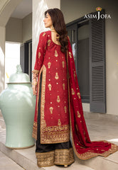 Asim Jofa Mera Haseen Jora - RTW Ajjh-02 Embroidered Raw Silk 3 Pcs