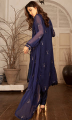 Shamooz Stitched 3 Piece Formals Suits-Azure SEM-0631