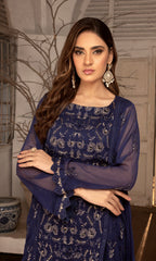 Shamooz Stitched 3 Piece Formals Suits-Azure SEM-0631