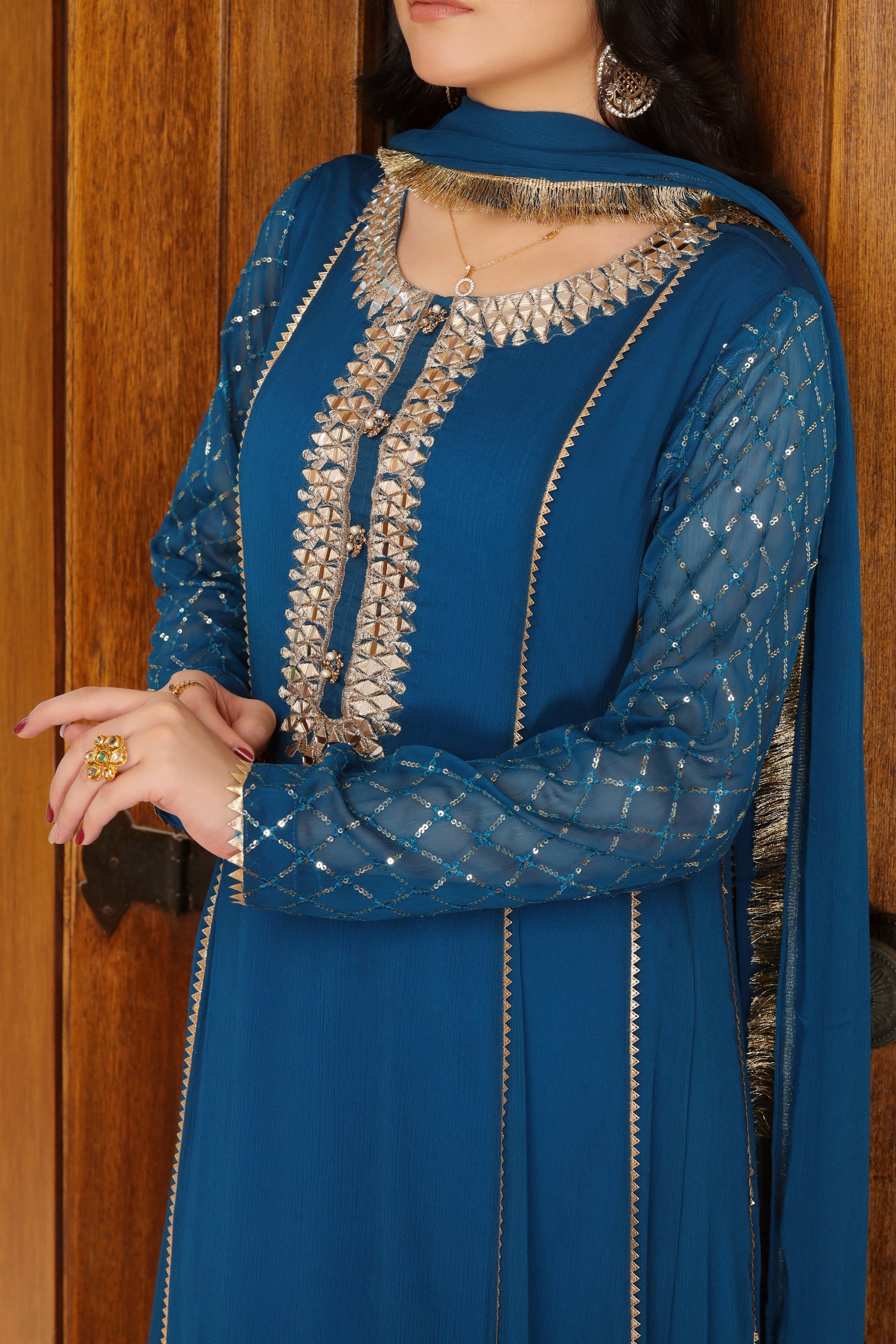 Manahils Stitched Formals Kurti 123
