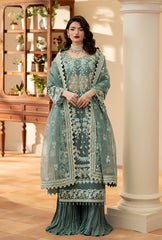 Azul By Yashfa Studio Unstitched 3 Piece Luxury Formals Suit-MAHE NOOR