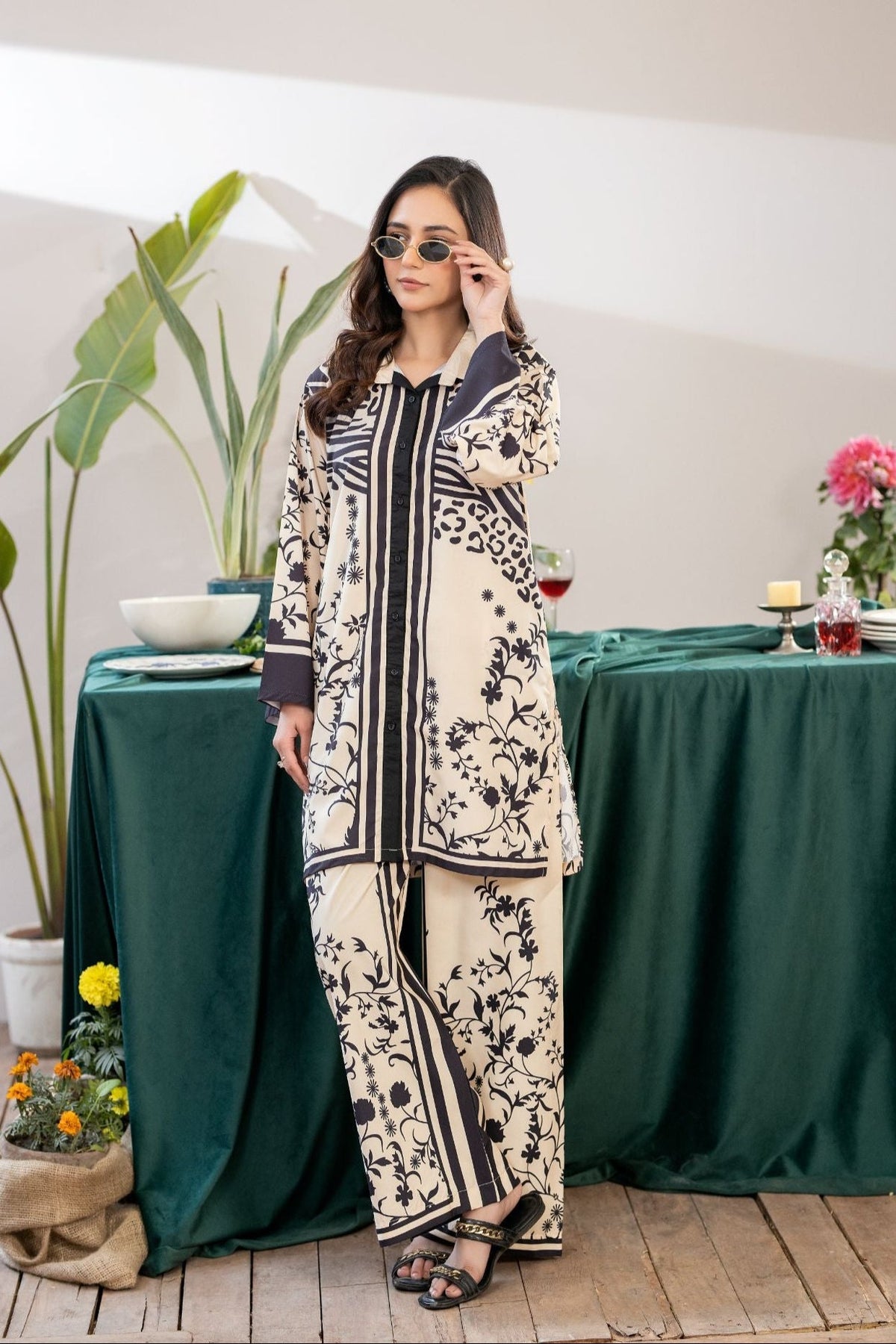 Crape De Luxe by Panache Apparel Stitched Vol-02 Collection-Ivory