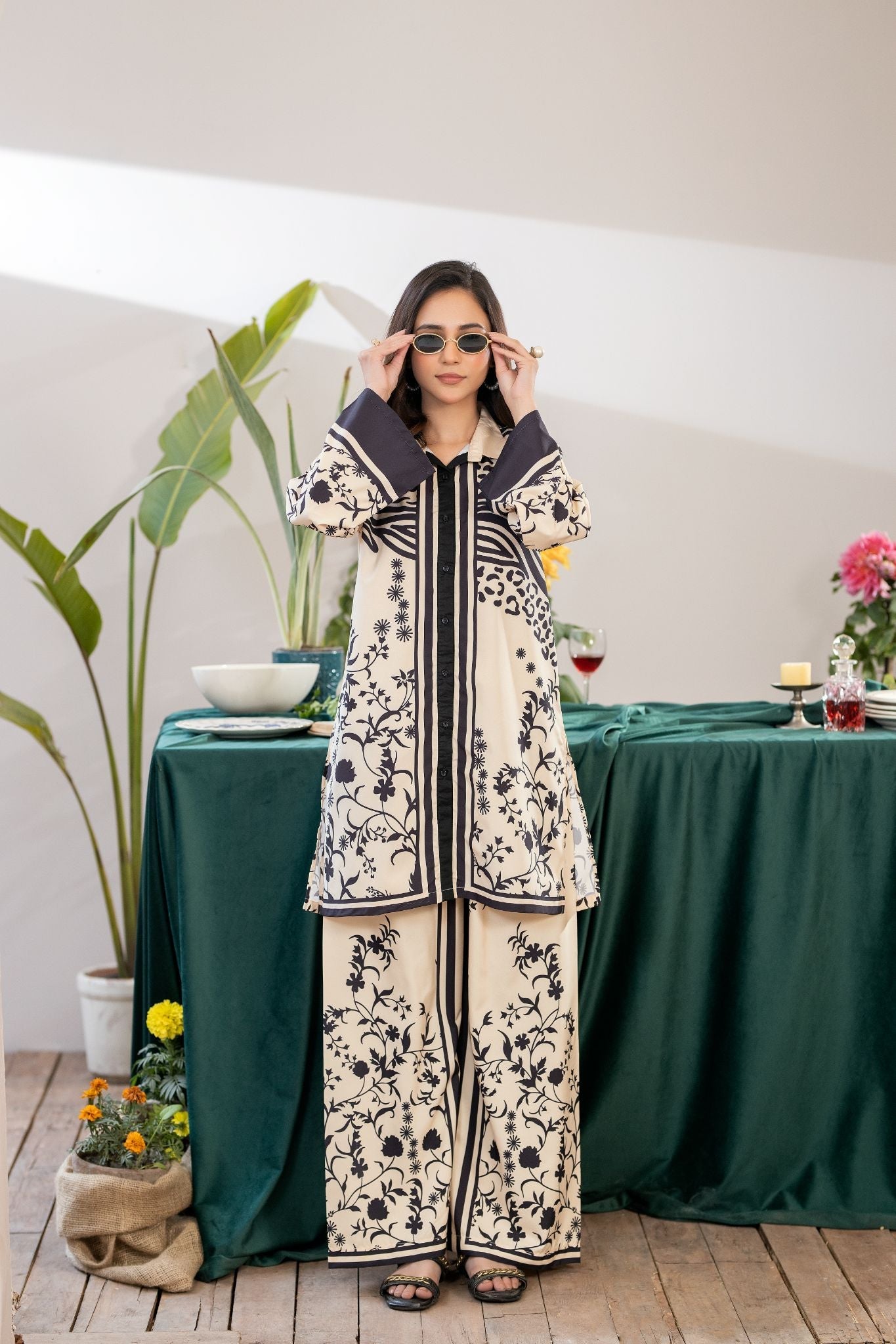Crape De Luxe by Panache Apparel Stitched Vol-02 Collection-Ivory