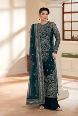 Azul By Yashfa Studio Unstitched 3 Piece Luxury Formals Suit-BAKHTAWAR