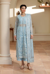 Azul By Yashfa Studio Unstitched 3 Piece Luxury Formals Suit-ZINNIA