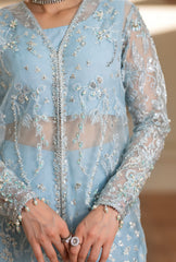 Azul By Yashfa Studio Unstitched 3 Piece Luxury Formals Suit-ZINNIA