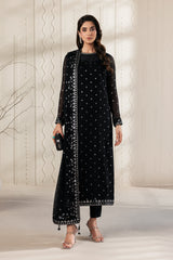 Bayaan By Zarif Unstitched 3 Piece Luxury Chiffon Edit Suit-07-Siyara