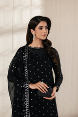 Bayaan By Zarif Unstitched 3 Piece Luxury Chiffon Edit Suit-07-Siyara