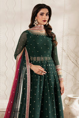 Bayaan By Zarif Unstitched 3 Piece Luxury Chiffon Edit Suit-01-Alva