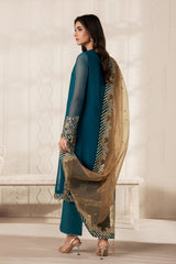 Bayaan By Zarif Unstitched 3 Piece Luxury Chiffon Edit Suit-06-Jheel