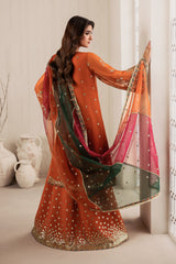 Bayaan By Zarif Unstitched 3 Piece Luxury Chiffon Edit Suit-02-Sunoor