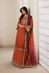Bayaan By Zarif Unstitched 3 Piece Luxury Chiffon Edit Suit-02-Sunoor