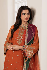 Bayaan By Zarif Unstitched 3 Piece Luxury Chiffon Edit Suit-02-Sunoor