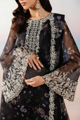 Roselle By Zarif Unstitched 3 Piece Printed & Emb Formals Suit-VELOURA