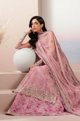Roselle By Zarif Unstitched 3 Piece Printed & Emb Formals Suit-TWIRL