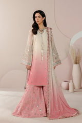 Roselle By Zarif Unstitched 3 Piece Printed & Emb Formals Suit-BLISS