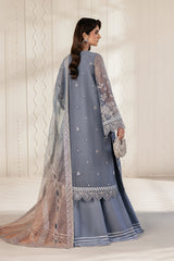 Bayaan By Zarif Unstitched 3 Piece Luxury Chiffon Edit Suit-05-Nilmah