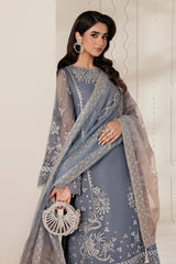 Bayaan By Zarif Unstitched 3 Piece Luxury Chiffon Edit Suit-05-Nilmah