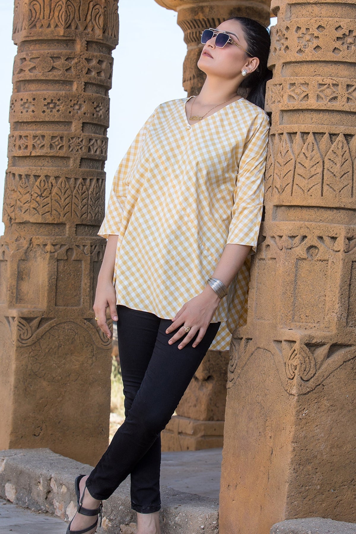 Urban Cut 1 Piece Yarn Dyed Cotton Stitched Shirt