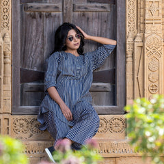 Urban Cut Co-Ord Set  ( Two Piece)- COTTON
