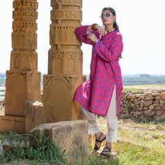Urban Cut 1 Piece Printed  Cotton Stitched Kurta