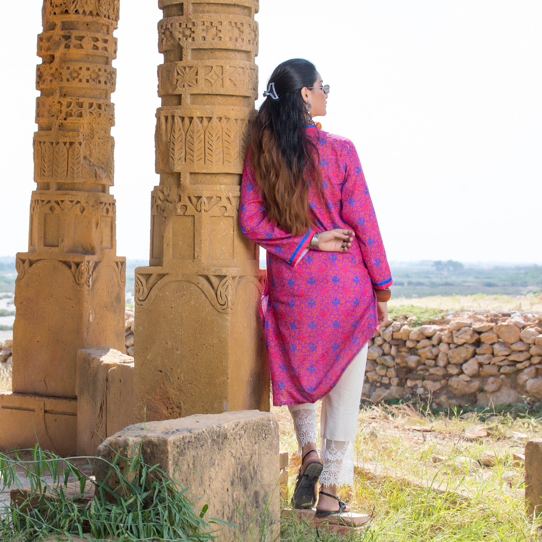 Urban Cut 1 Piece Printed  Cotton Stitched Kurta
