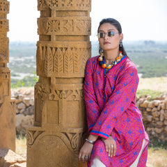 Urban Cut 1 Piece Printed  Cotton Stitched Kurta
